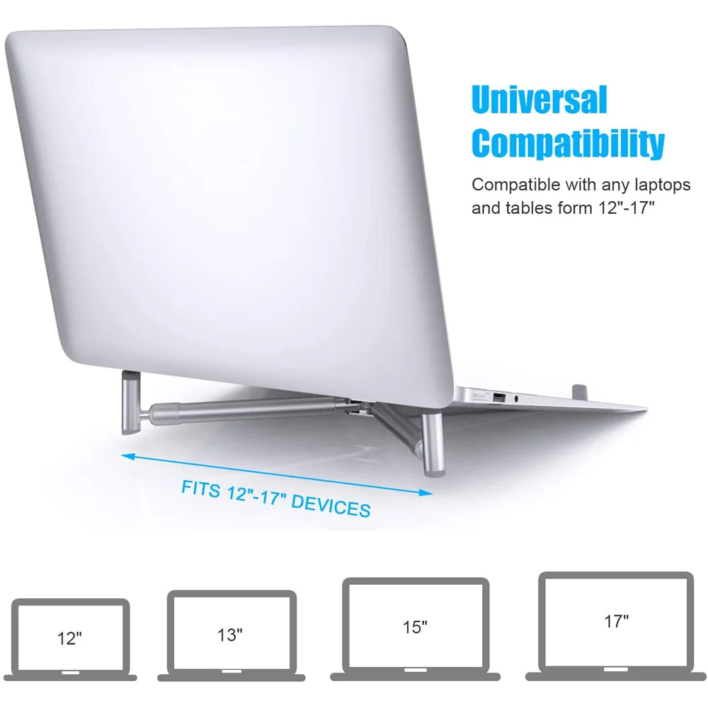 Portable Laptop Stand Aluminum Alloy Holder Foldable Universal Notebook PC Riser Support for Macbook Pro Android