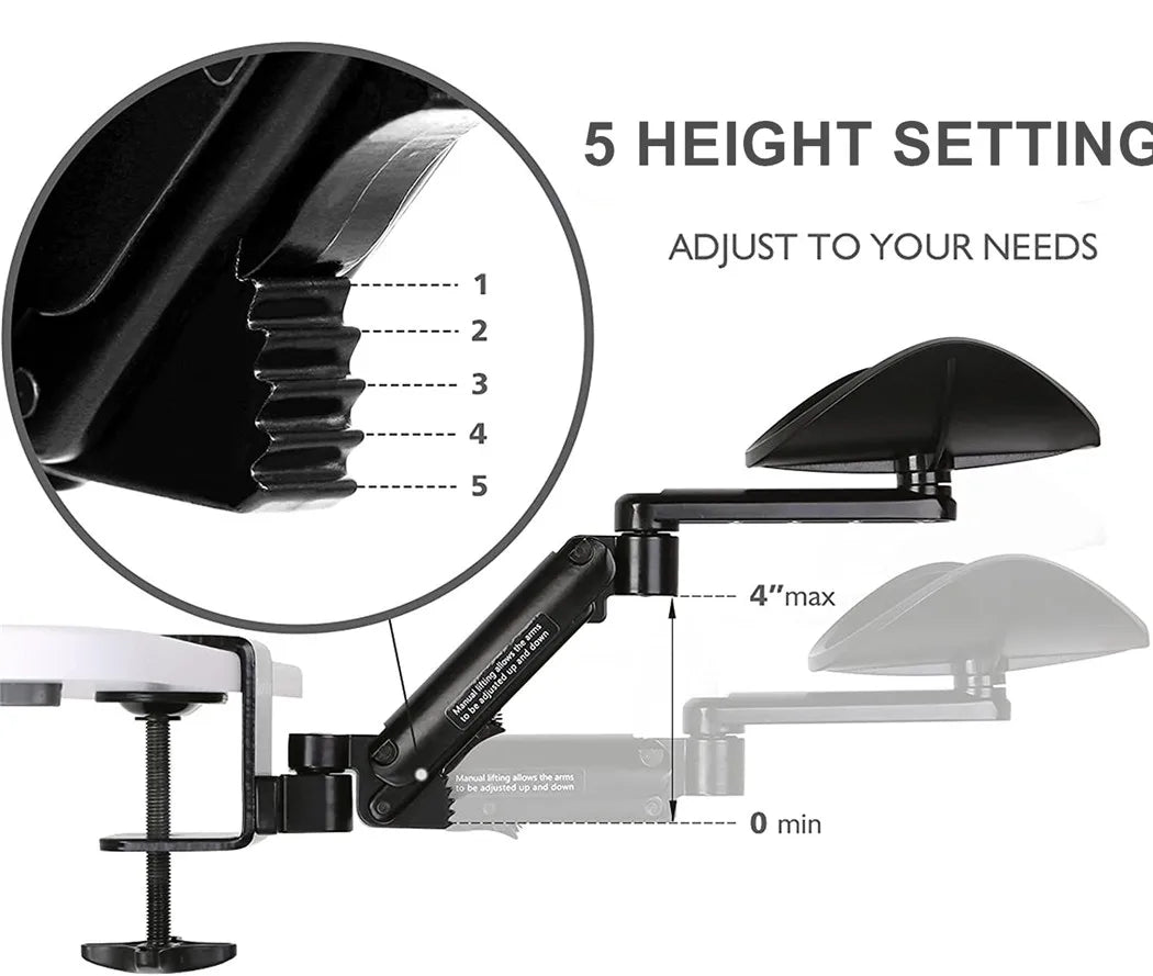 Arm Rests Ergonomic Arm Rest Rotating Computer Desk Arm Rest Support Office Arm Pads Wrist Rest Support Mouse Pad Hand