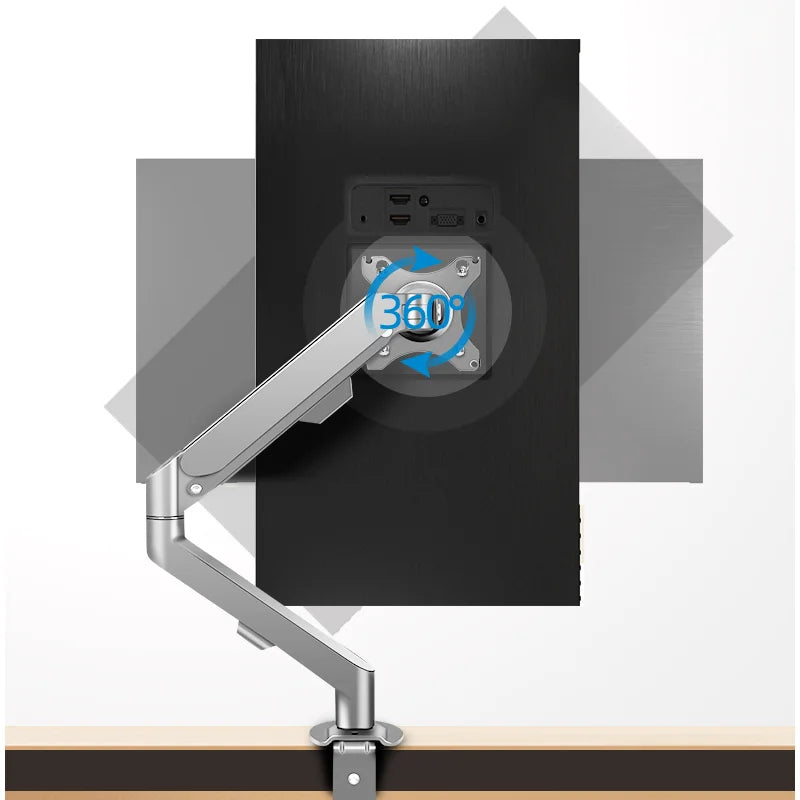 17-34’’ Desktop Gas Spring LCD LED Monitor Holder Articulated Arm Full Motion Strut Soport TV Stand PC Mount Base