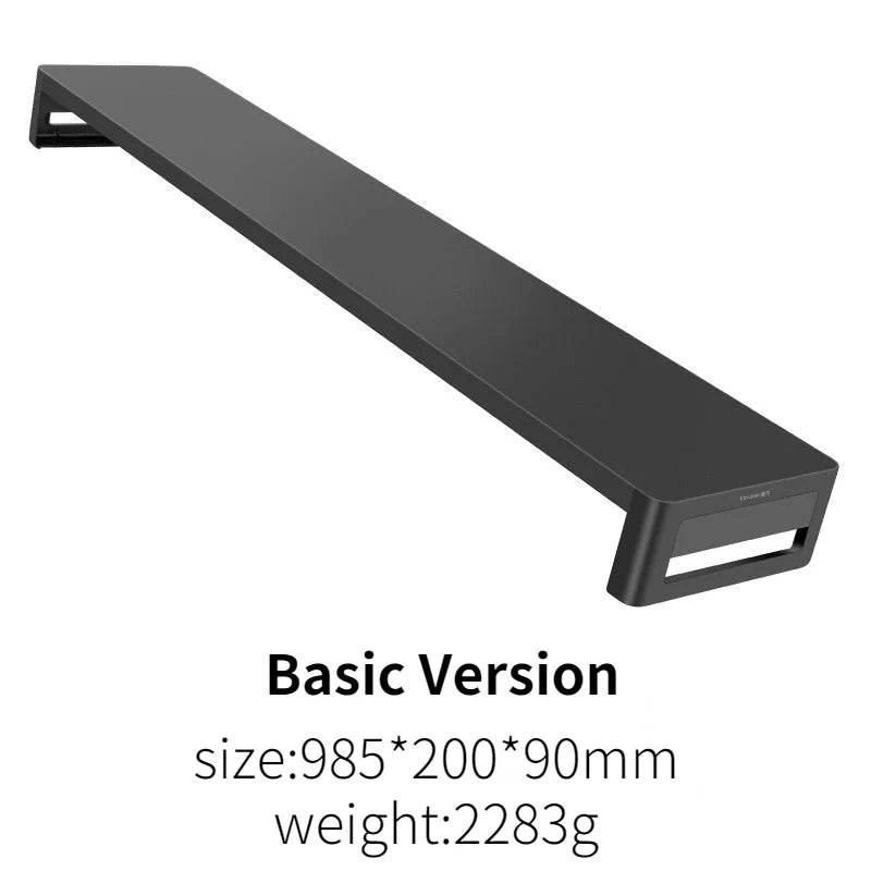 Dual Monitor Stand Holder Metal Riser with Wireless Charging USB Hub Ports Support Transfer Data,Keyboard and Mouse