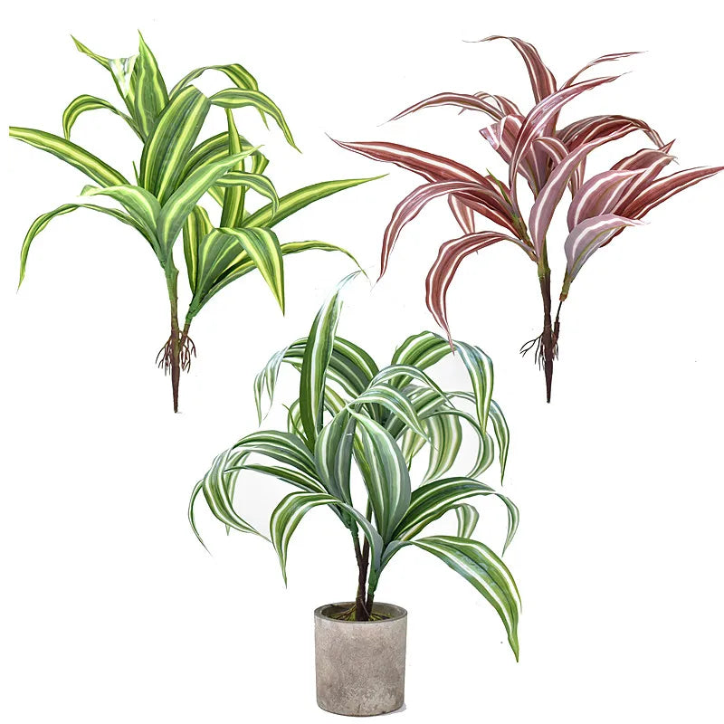 30-38CM Artificial Desktop Plants Green Plastic Lily Bamboo Simulation Gladiolus Hotel Display Christmas Home Decor