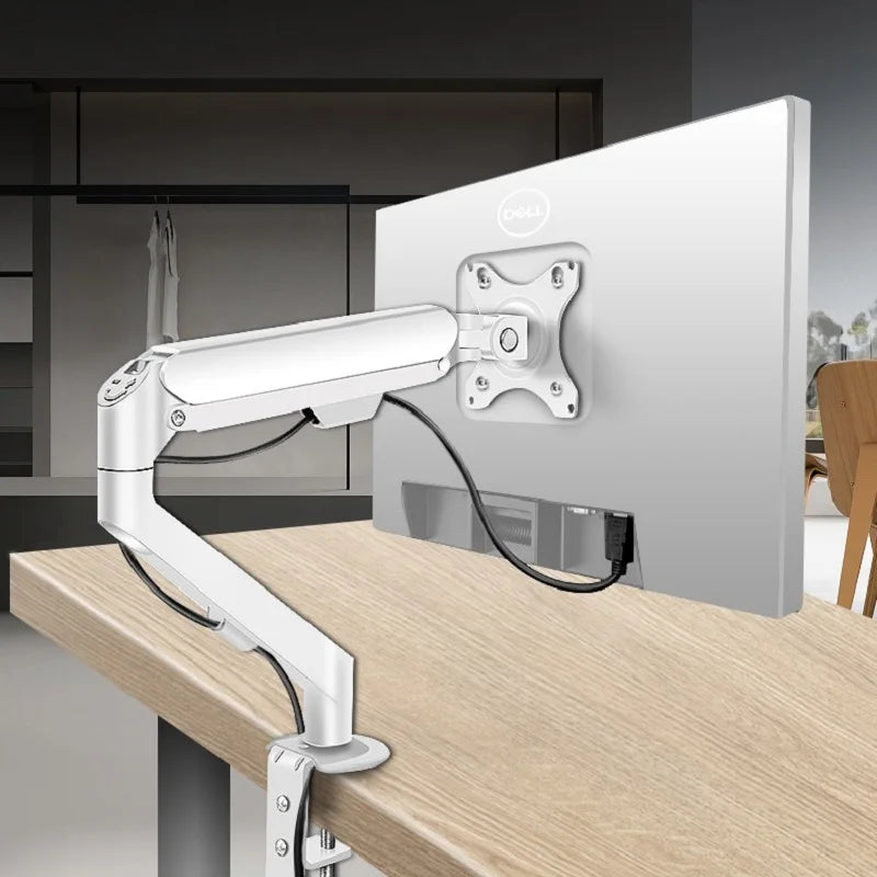 17-34’’ Desktop Gas Spring LCD LED Monitor Holder Articulated Arm Full Motion Strut Soport TV Stand PC Mount Base