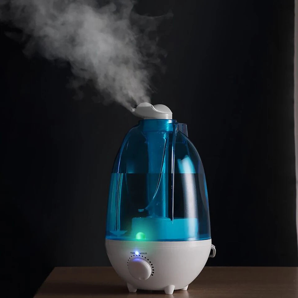 4000ML Ultrasonic Air Humidifier Double Sprayers Big Mist Volume Fog Mist Maker Essential Oil Diffuser For Home Office