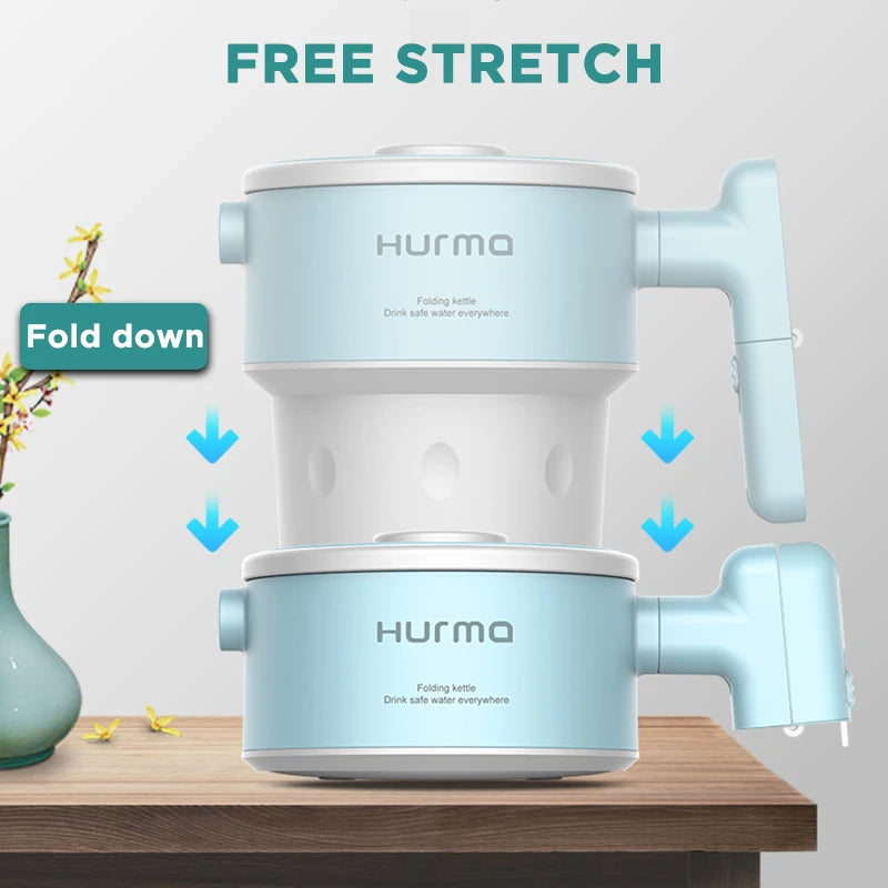 2025 New Xinmei Portable Electric Kettle Kitchen Appliances Electric Kettle Boil Water Home Travel Foldable 800ML