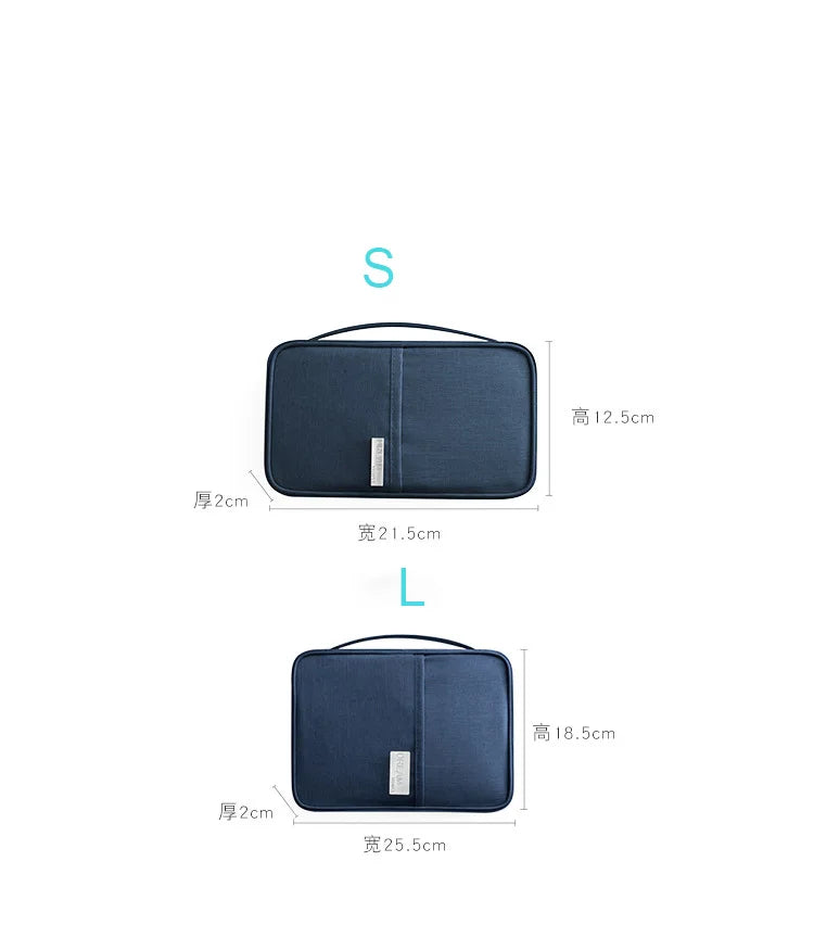 Family Passports Holder Creative Waterproof Document Case Organizer Travel accessories Document Bag Cardholder