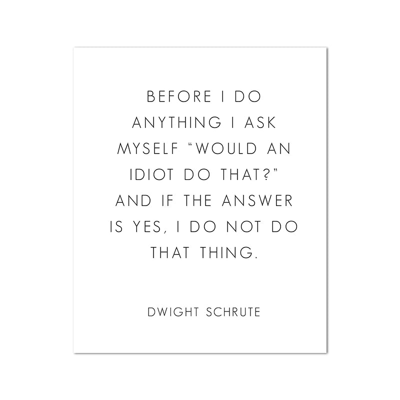 The Office TV Show Art Canvas Poster Painting Michael Scott Quotes Wall Picture Print Office Home Minimalist Decoration