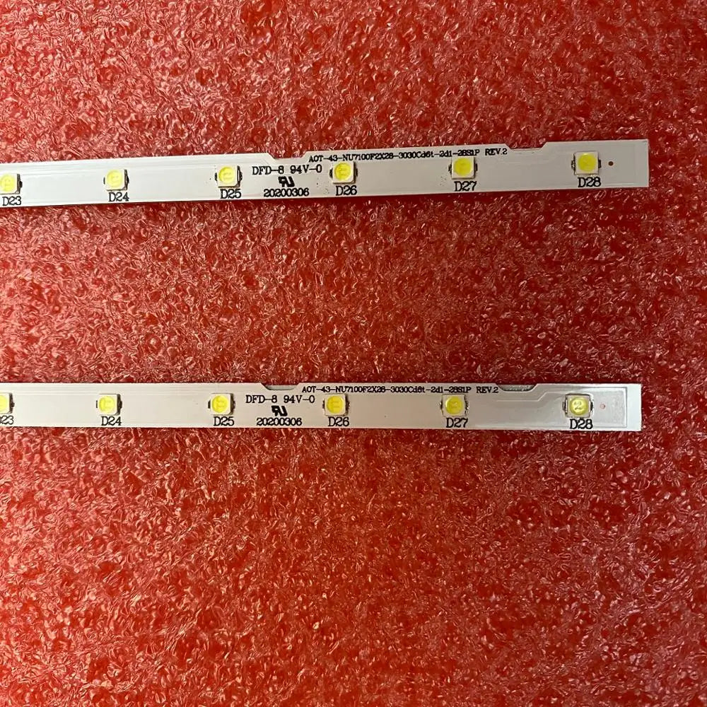 LED strip(2)for Samsung UE43N5510 43NU7100 UE43NU7100 UN43NU7100 UE43NU7100U AOT_43_NU7100F UE43NU7120U UE43NU7170U