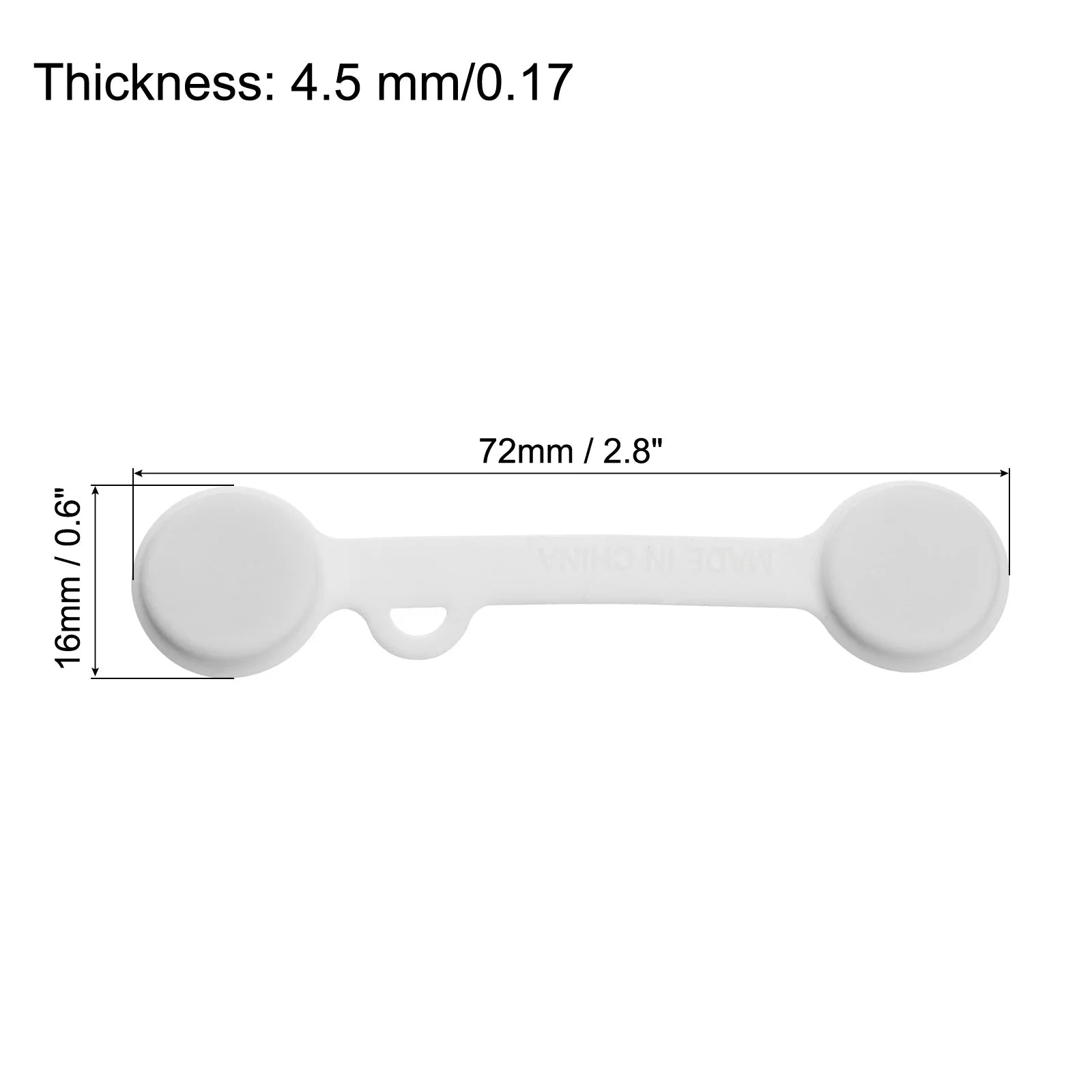 10Pcs Magnetic Cable Clips 2.8 Inch x 0.6 Inch Magnetic Cord Organizer Cable Ties Reusable Twist Ties for Home Kitchen