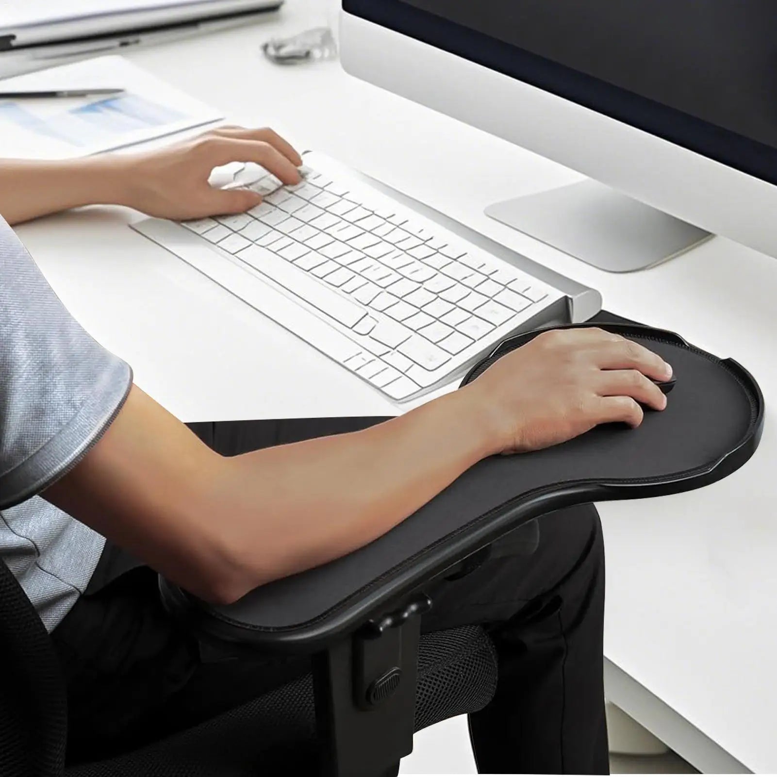 Armrest Desk Extender Computer Arm Support Pad Ergonomic Design Chair Attachment Extension Elbow Mat for Offices Home