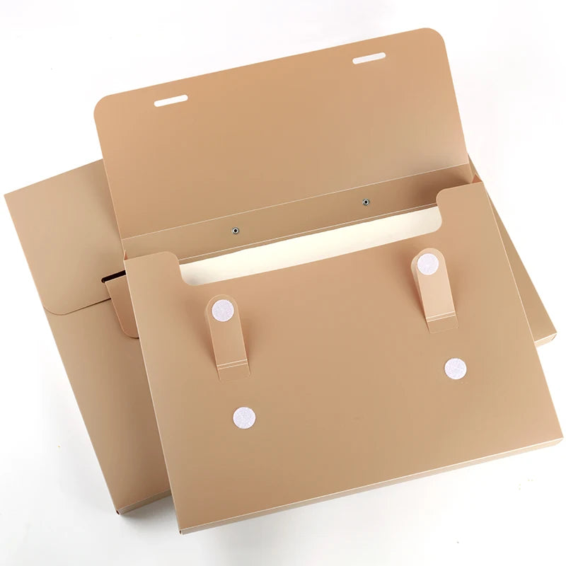 A3 Handheld File Storage Bag Large-Size Document Organizer Office Portfolio Folder 4K Artwork Storage Holder