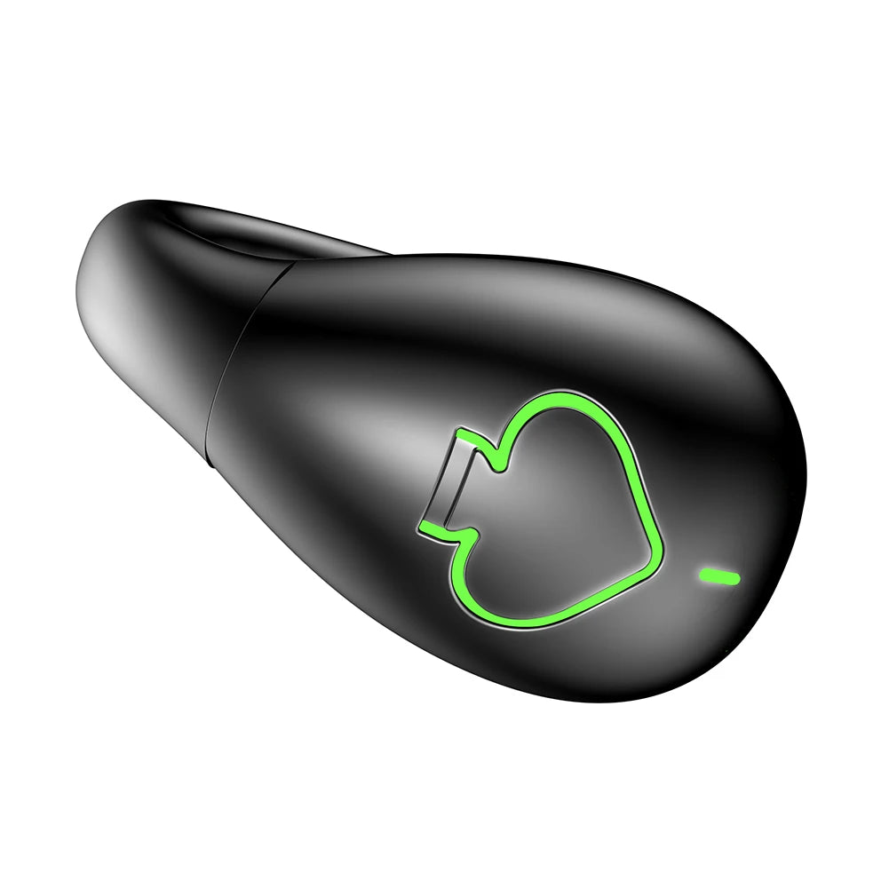 HIFI Stereo Wireless Headphones Bone Conduction Single Ear Clip Earphones IPX5 Waterproof Bluetooth-Compatible 5.3