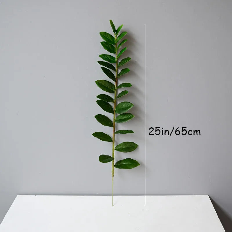 40-70cm Fake Ficus Tree Artificial Money Leaf Plants Plastic Banyan Leaves Real Touch Zamioculcas Plants For Home Shop