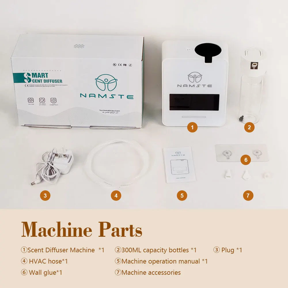 Namste WIFI Bluetooth Diffuser Aromatherapy 300ML Capacity Air Purifier Essential Oil Fresheners for Home 1000m³ HVAC