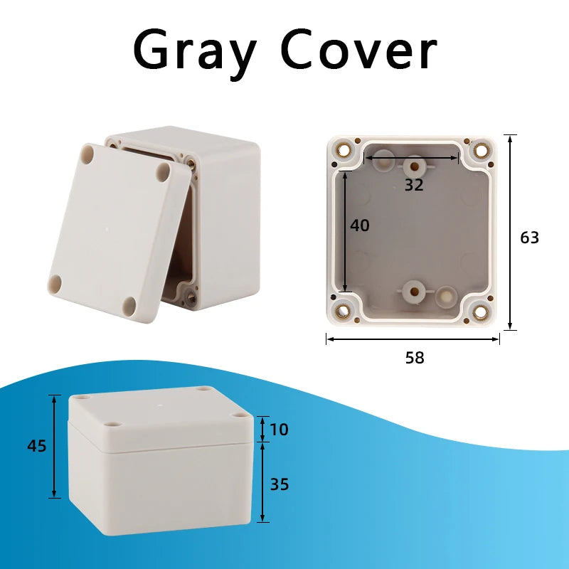 F-type outdoor waterproof junction box - waterproof box for outdoor monitoring - plastic power connection terminal