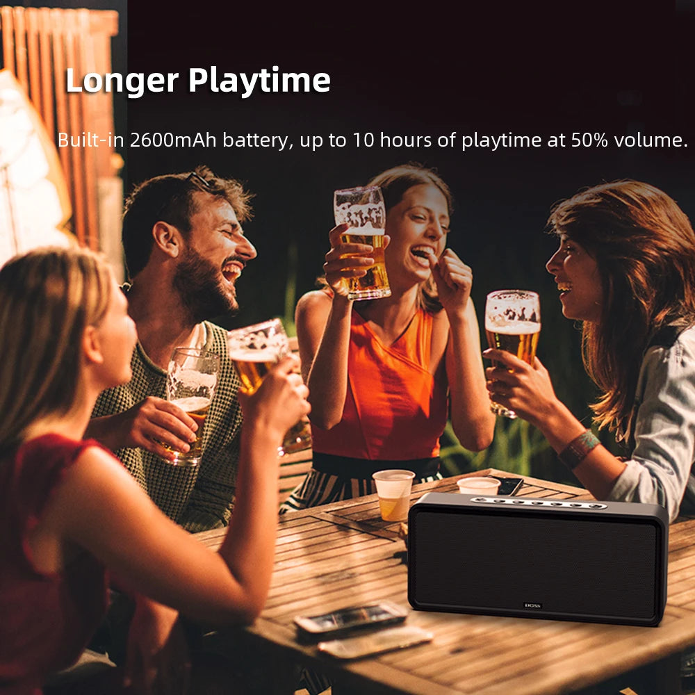 DOSS Home Bluetooth Speaker Powerful 32W Stereo Sound Bold Bass Subwoofer Music Sound Box TWS Wireless Pairing Portable
