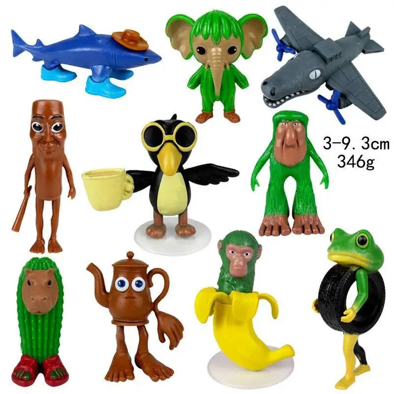 Italian Brainrot AI Animals Tung Tung Tung Sahur Figure Tralalelo Tralala Figurine Doll Toy Desk Decoration Model