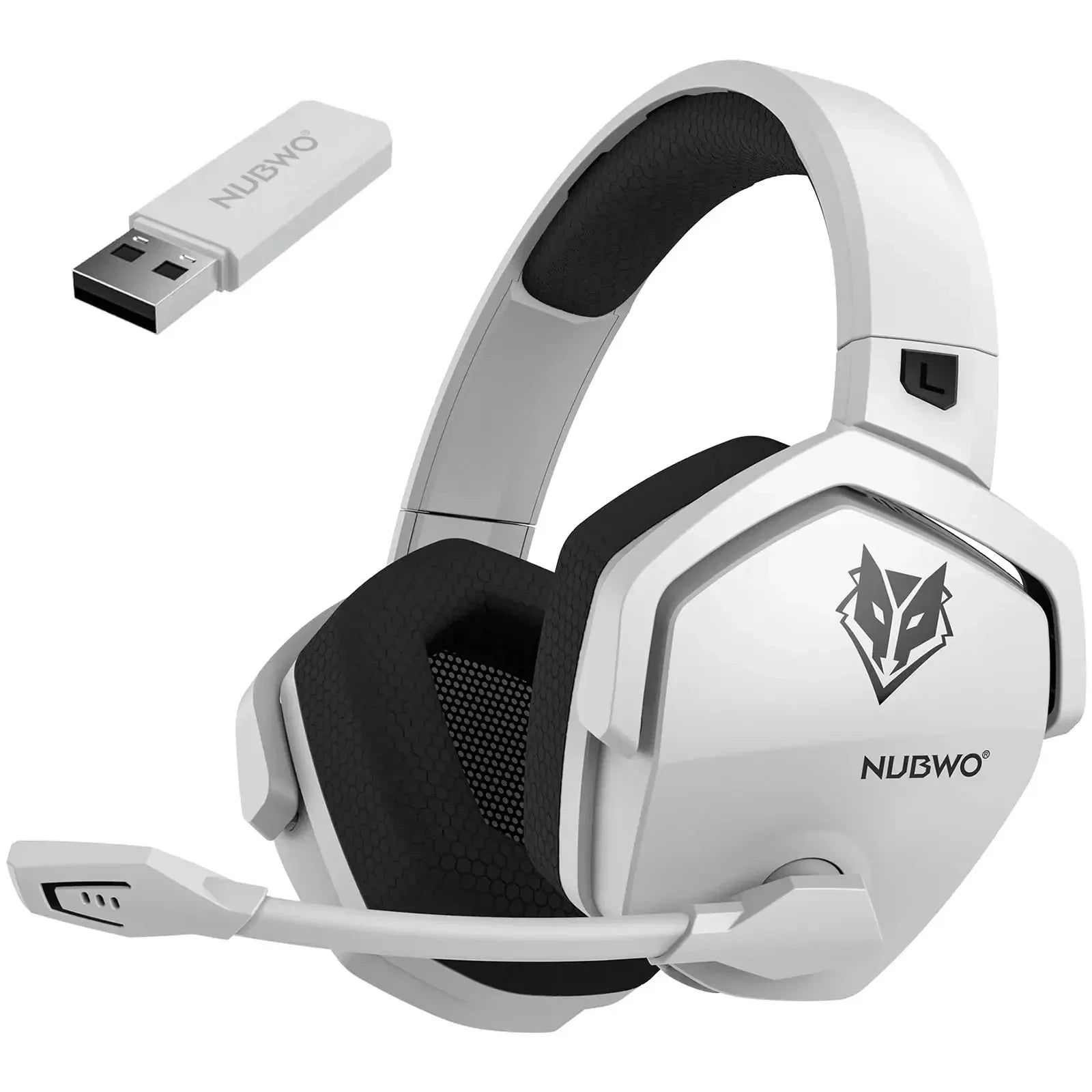 NUBWO G06 Dual Wireless Headsets Gamer with Microphone for PS5 PS4 PC Mobile Switch 2.4GHz Bluetooth 5.3 Gaming