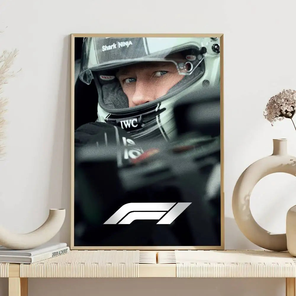 F1 The Movie Poster Self Adhesive Painting Living Room Office Decoration Bedroom Home Wall Sticker Prints - z5 / 30X21cm