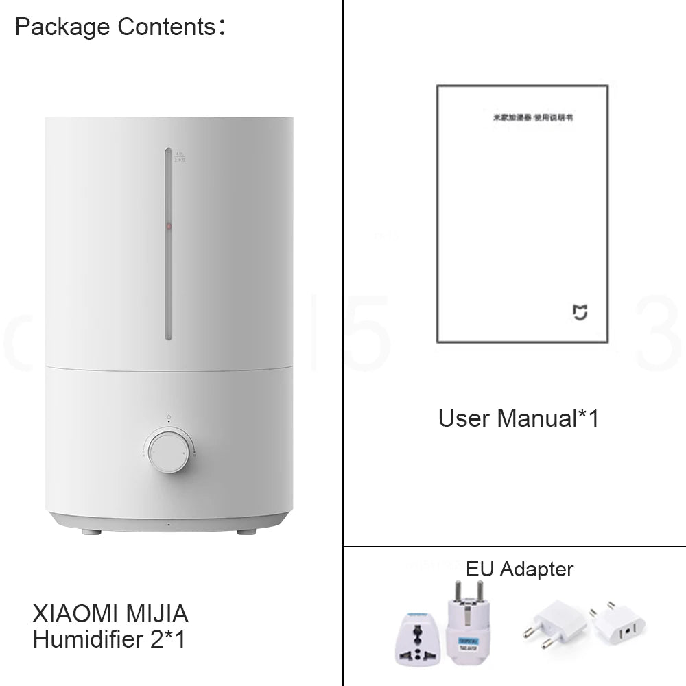 XIAOMI MIJIA Humidifier 2,Top Fill 4L Supersized Cool Mist Humidifier,30H Runtime,Silver ion antibacterial,For Home