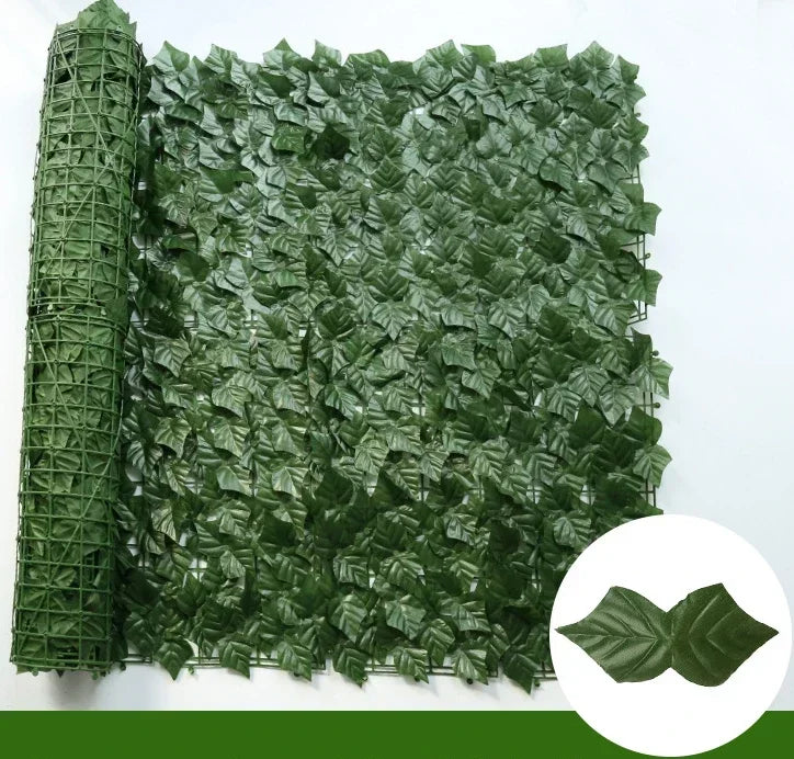 100X300cm Artificial Ivy Fence Plant Grass Wall Panel Faux Green Leaf Hedge Privacy Screen Outdoor Home Garden Balcony