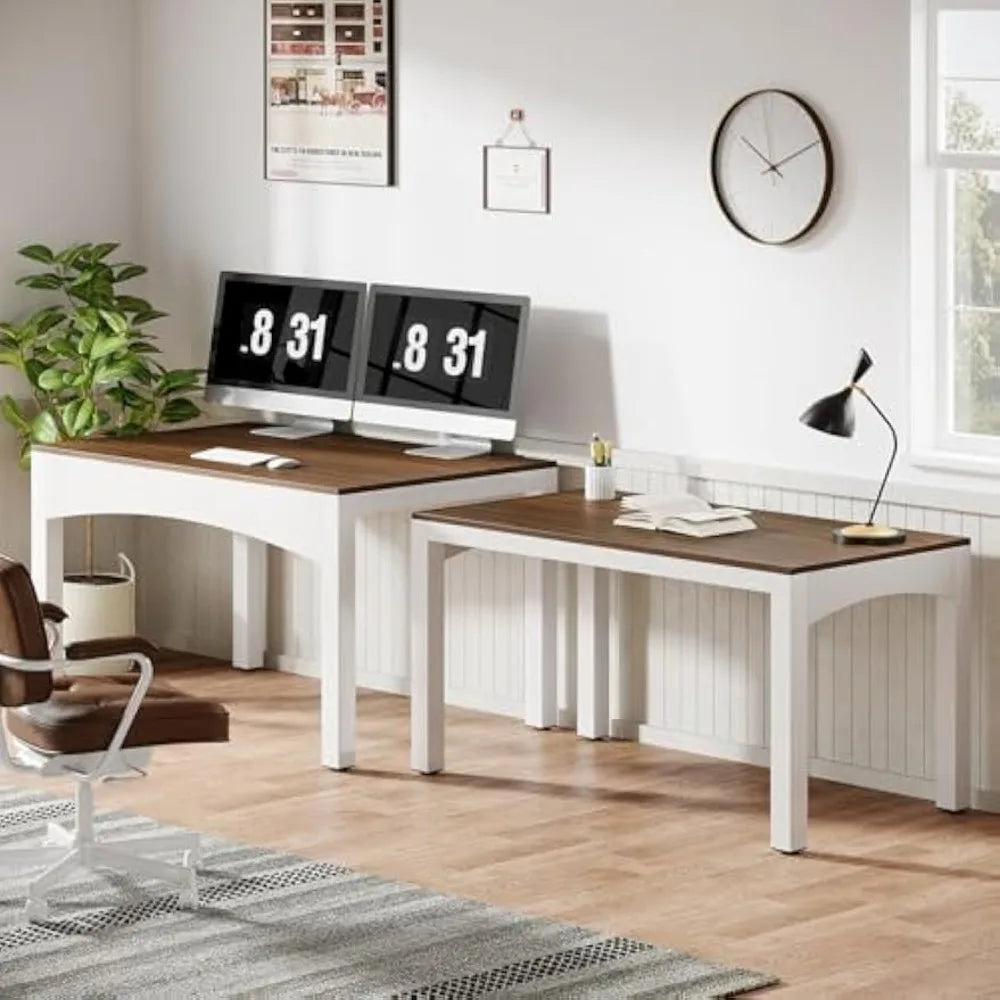 94.5” Two Person Desk Extendable Long Double Desk for 2 Person Modern Computer Desk Study Writing Table for Office