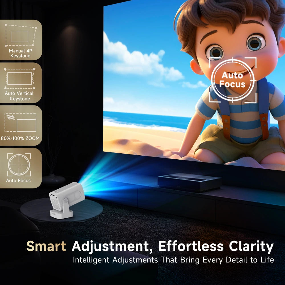Magcubic HY310 Auto Focus Projector 1080P Native 4K 330ANSI Android 11 WiFi6 BT5.4 Mini Outdoor Movie Projector