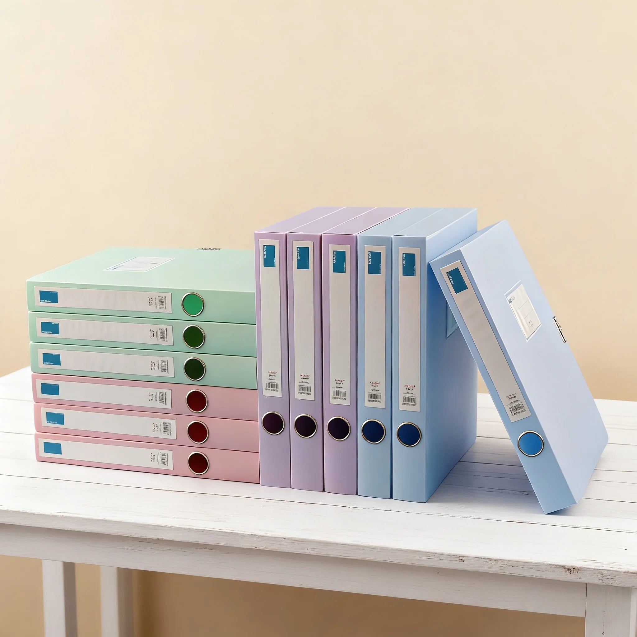 [Pack of 12] Thickened A4 File Boxes/Document Boxes Data Folders Office Supplies Storage Boxes