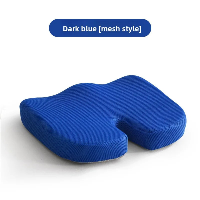 Gel Memory Foam Seat Cushion for Office Chair Car Orthopedic Hemorrhoid Pillow with Mesh Cover Tailbone Pain Relief &