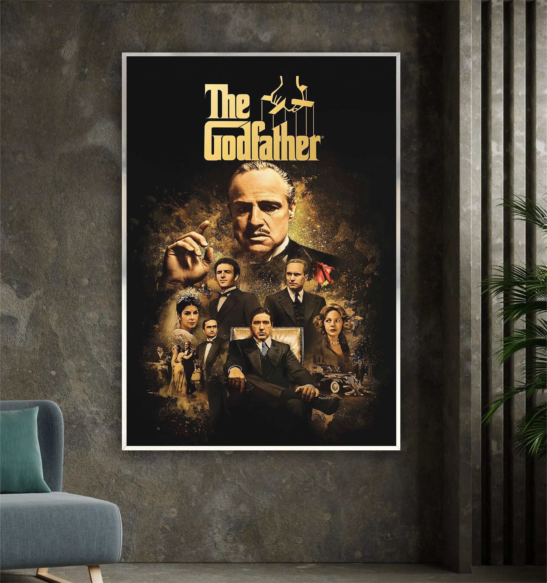 Hot Movie The Godfather Posters Prints Canvas Painting Wall Art Picture Living Room Cinema Office Home Decor