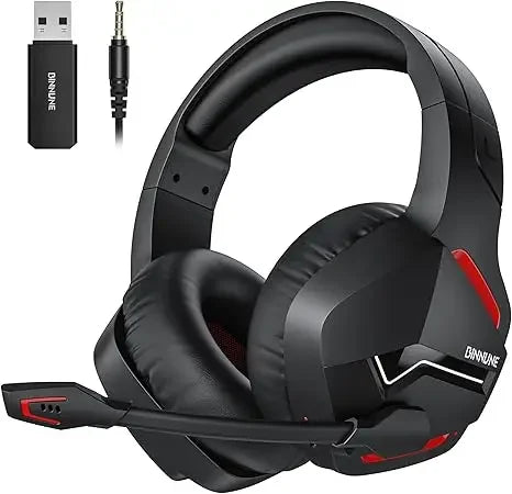 BINNUNE BW01 Dual Wireless Headsets Gamer with Mic Bluetooth Gaming Headset for PC PS4 PS5 Gaming Headphones for Laptop
