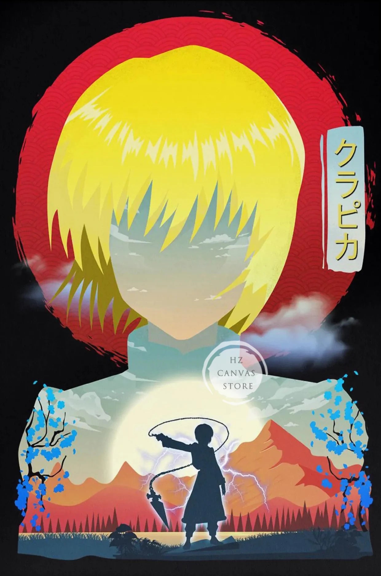 Unique Anime Poster HxH Modern Manga Wall Art Japanese Style Home Decor Living Room Bedroom Office Gift Anime Fans