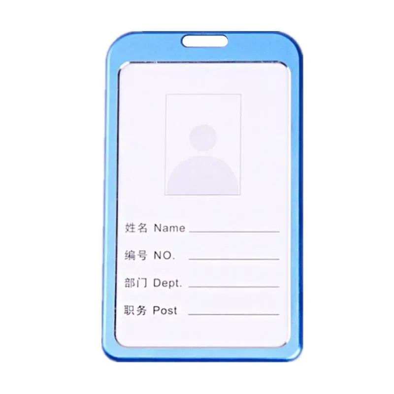 1pcs Card Holder High Quality Aluminum Alloy Employee Name ID Card Cover Metal Work Certificate Identity Badge ID