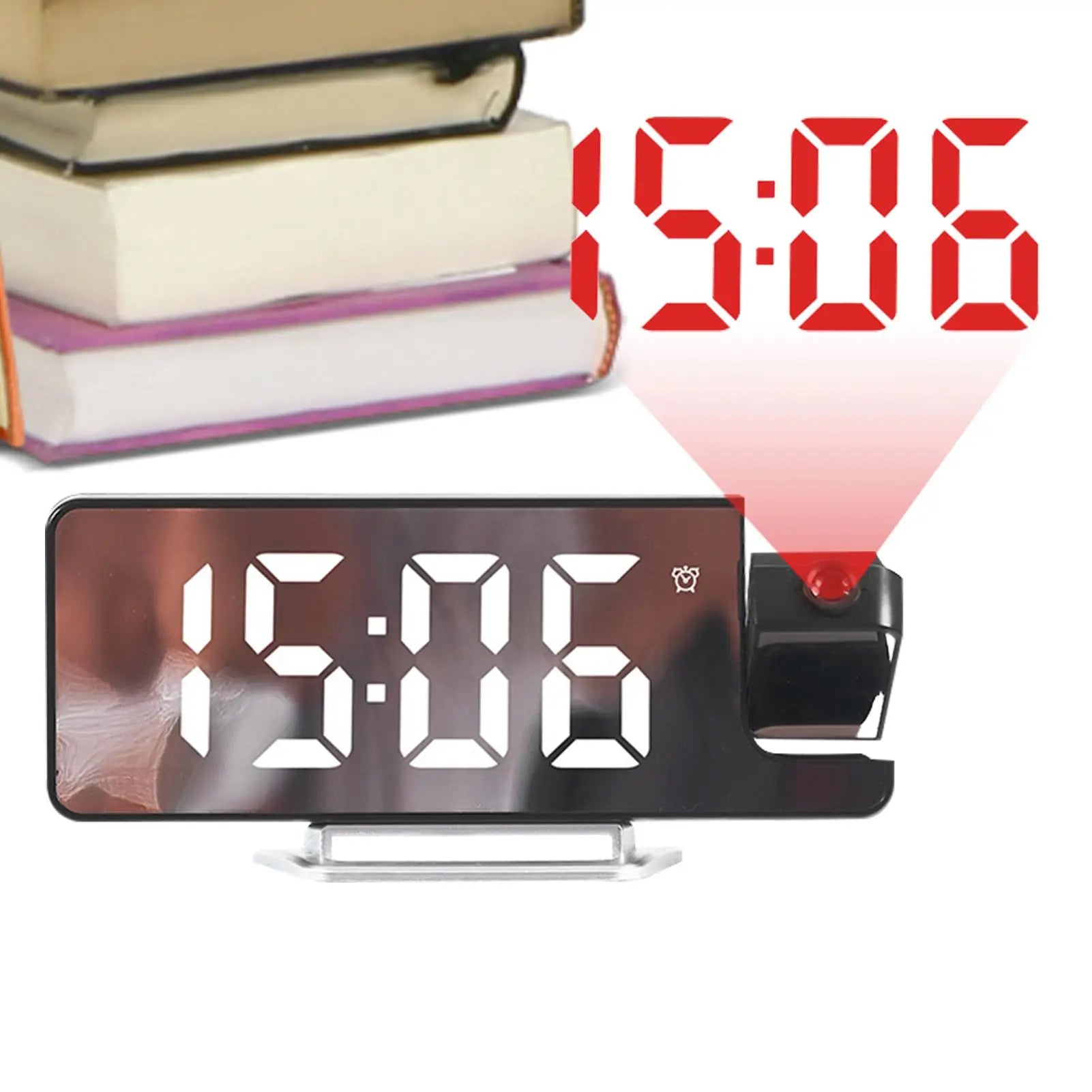 Digital Projection Clock Multifunctional Indoor Outdoor Digital Alarm LED Display Bedside Desktop Clock Projector