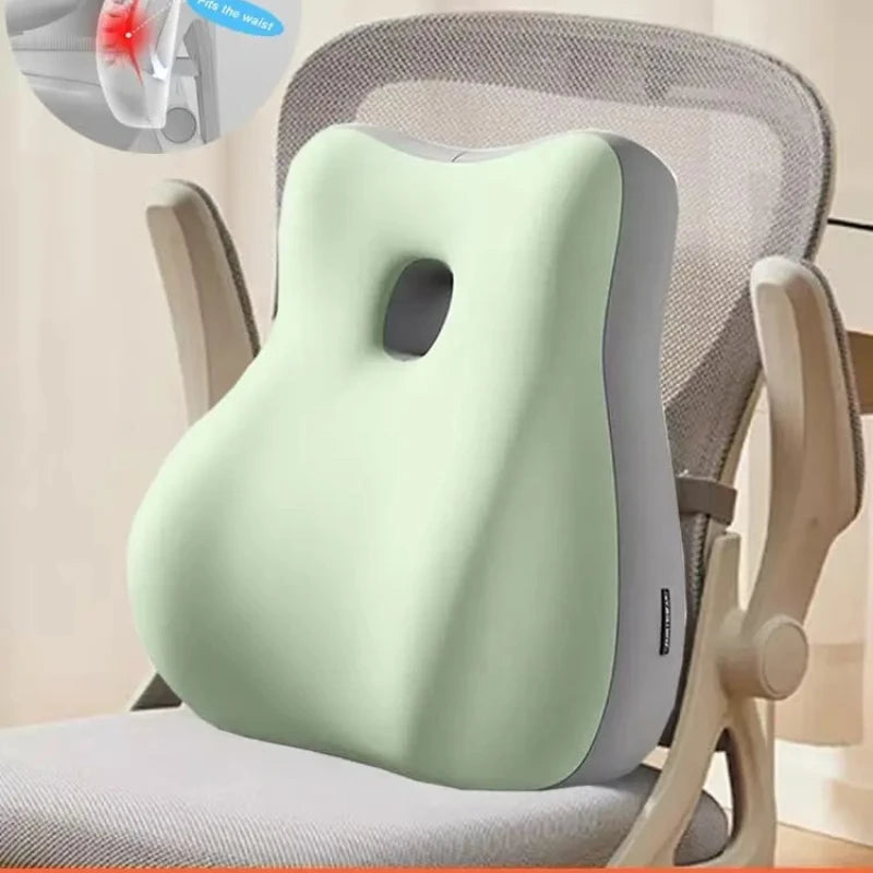 Pillow Cushion Streamline Memory Foam Lumbar Orthopedic Support Chair Car Bed Back Pain Relief Couple Lumbar Household