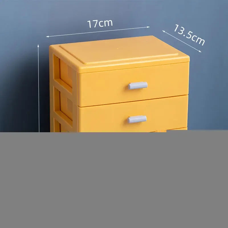 2/3/4 Layers Desktop Organizer Drawer Makeup Storage Box Jewelry Container Large Capacity Mask Office Storage Medicine