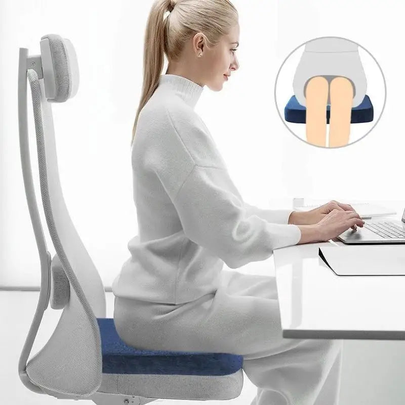 Ergonomic Memory Foam Office Cushion Anti Hemorrhoid Cushion Chair Cushion Tailbone Pillow Car Office Seat Cushion