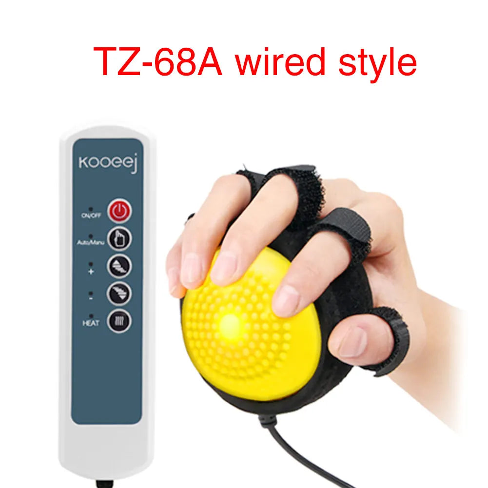 Electric Hand Massage Ball Hot Compress Stroke Hemiplegia Finger passive training improve finger cramps and finger