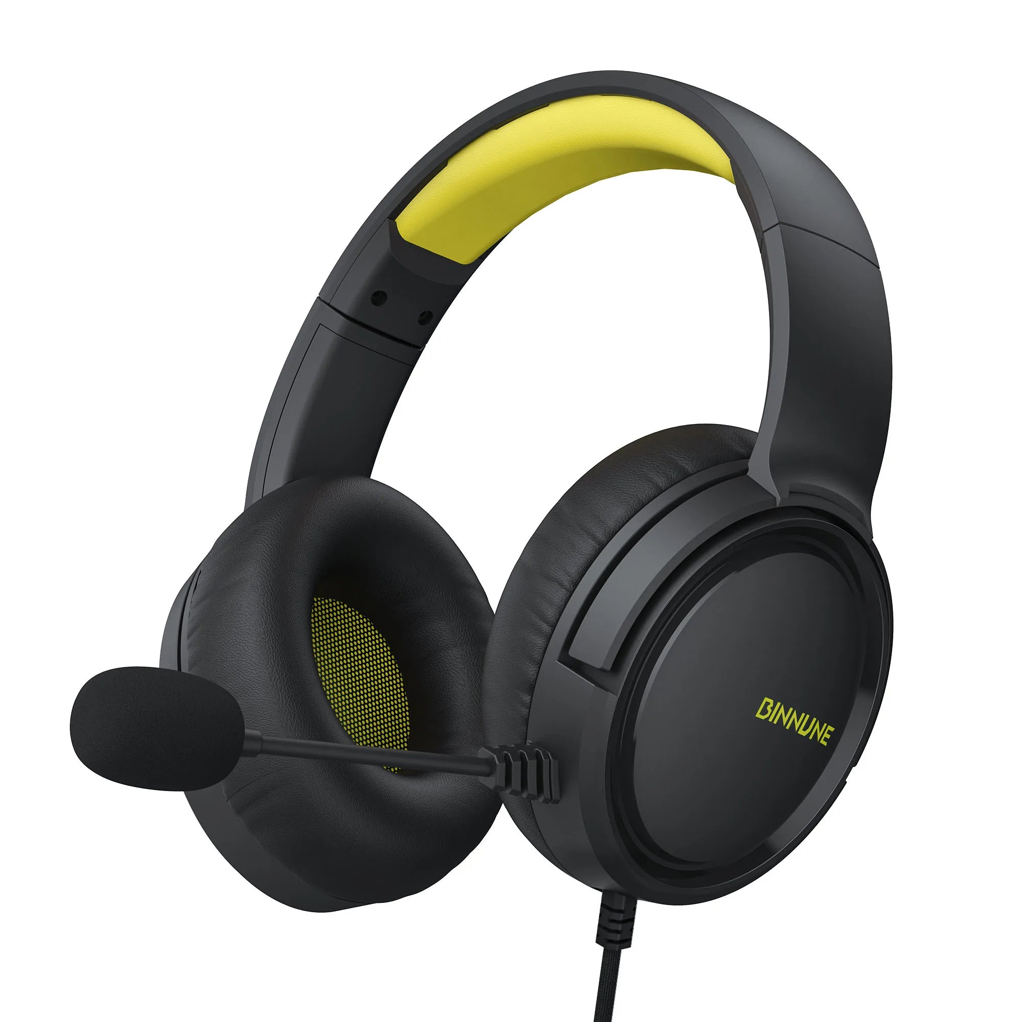 BINNUNE Gaming Headset with Mic for PS4 PS5 Xbox Series X|S Xbox One PC Switch Wired Gaming Headphones for Playstation