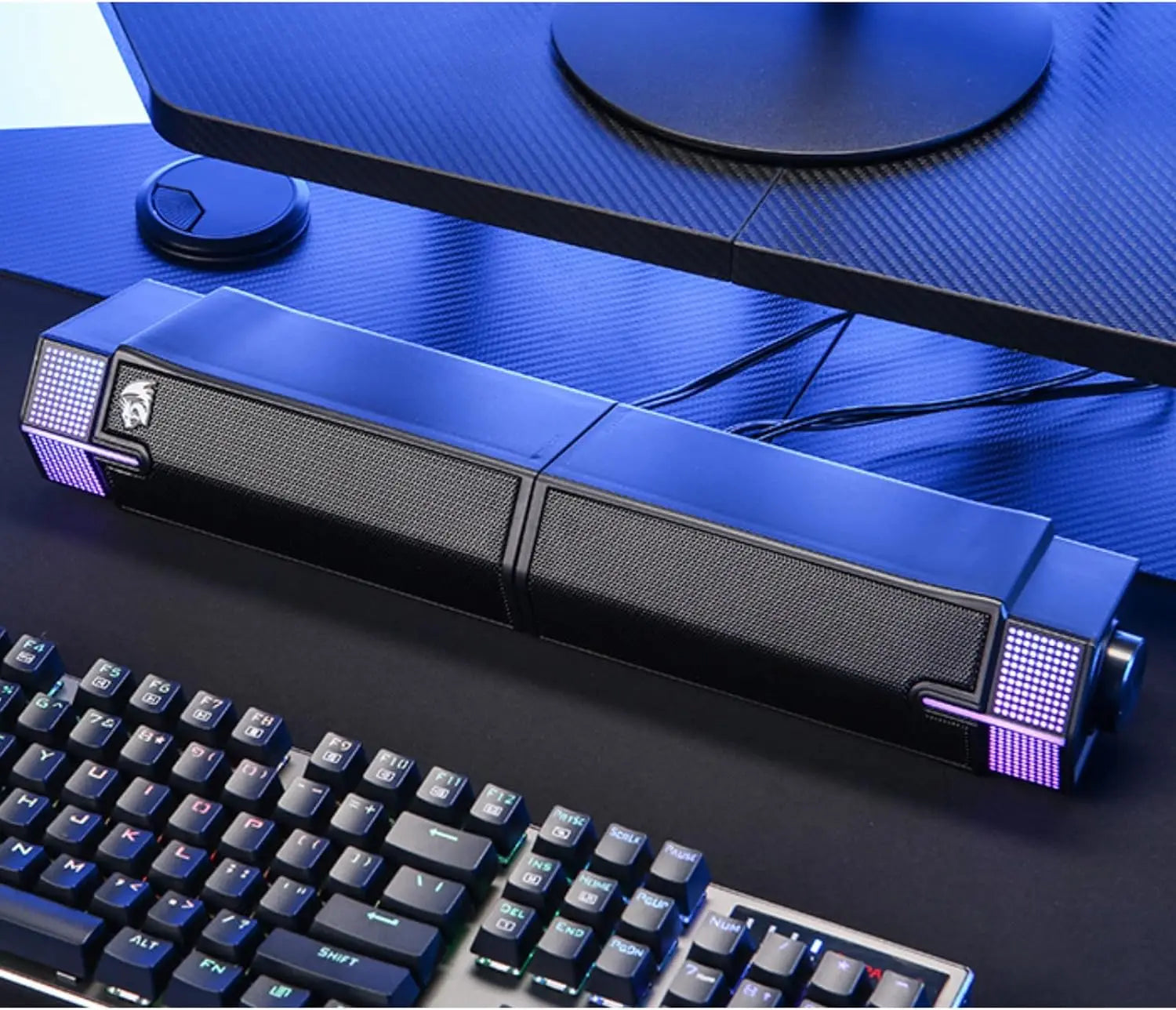 Redragon GS511 Wireless RGB Desktop Speakers 2.0 PC Gaming Soundbar RGB Backlight & All-in-one Control USB Powered