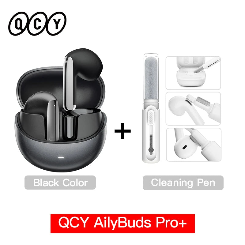 QCY HT10 AilyBuds Pro+ ANC Wireless Earphone Hi-Res Audio with LDAC Bluetooth 5.3 Earbuds 6 Mic AI HD Call Multipoint