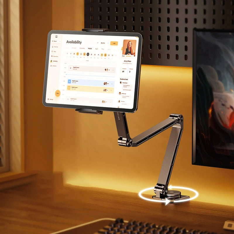 mozhao-tablet-stand-desktop-support-stand-phone-holder-360-rotating-folding-aluminum-alloy-office-fixing-magnetic-bracket