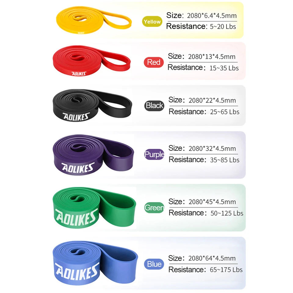 AOLIKES 1PCS Pull Up Assistance Bands -Resistance Heavy Duty Workout Exercise Stretch Fitness Bands Assist