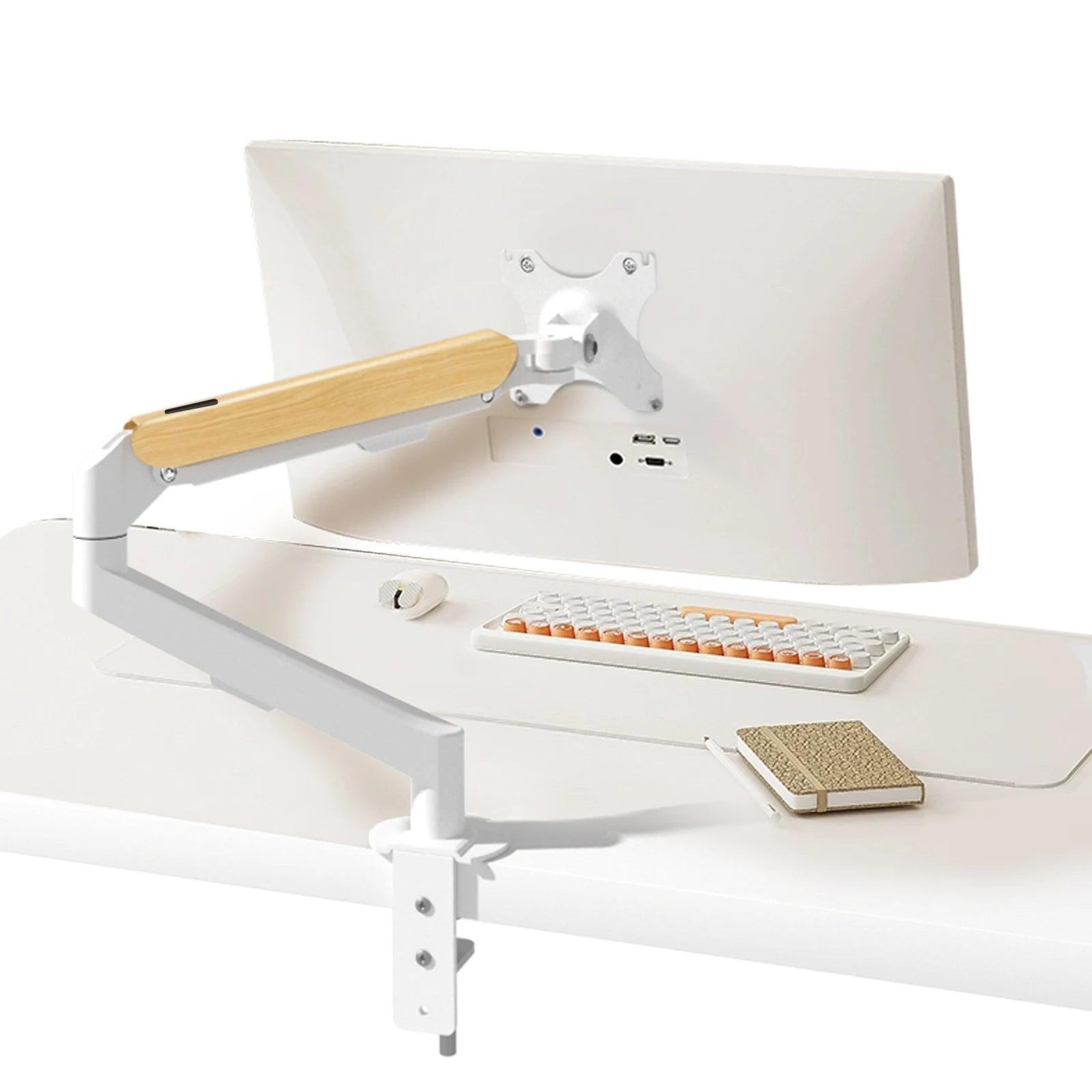 hillport-desktop-white-monitor-arm-holder-17-34-gas-spring-full-motion-mount-soport-lcd-led-tv-mount-stand-pc-support-m5-m