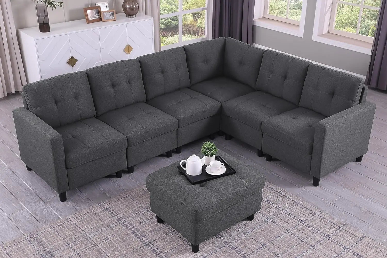 Loveseat Sofa 52’’ Small Loveseat Couch for Small Spaces 2 Seater Modular Sectional Couches for Living Room Bedroom