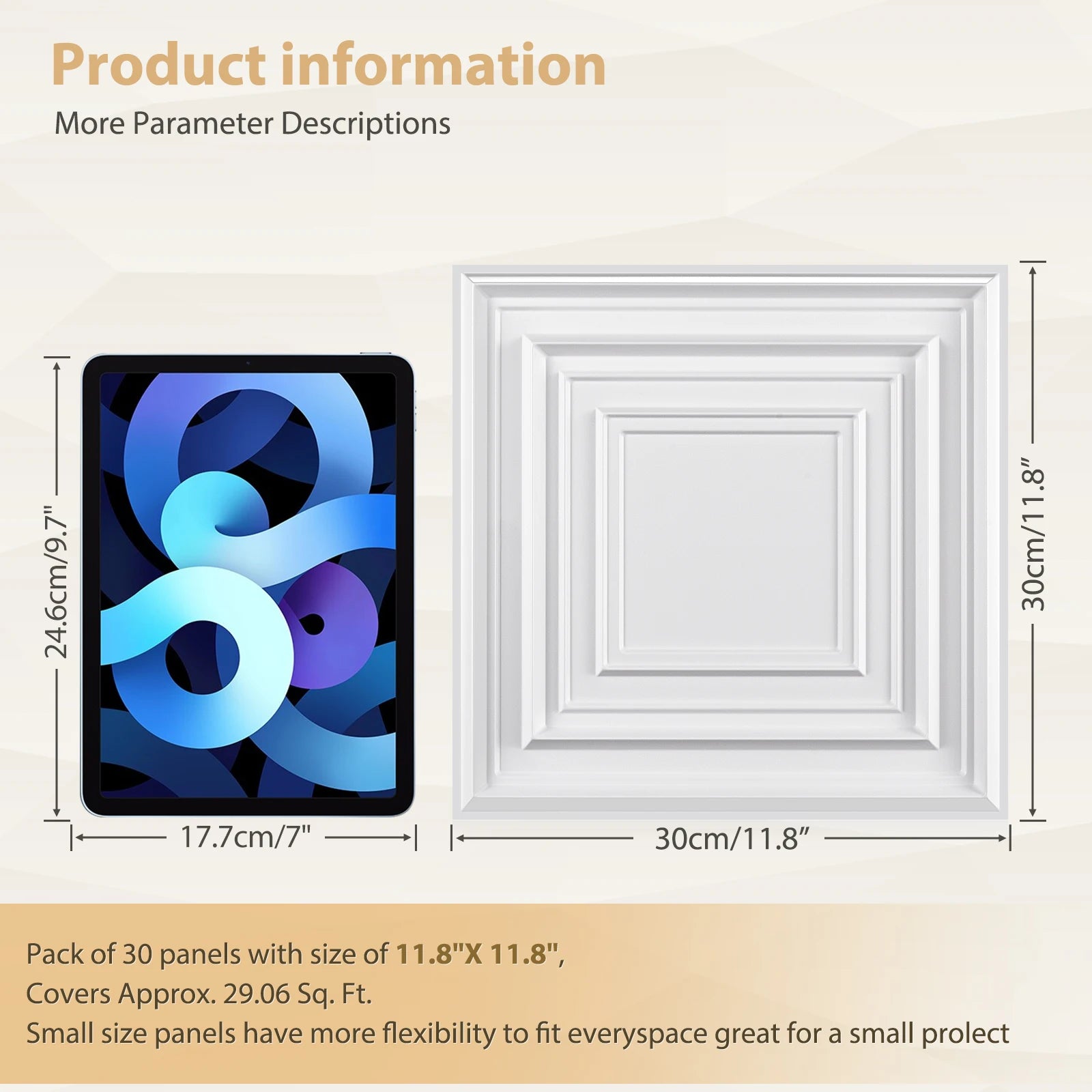 KUUJOJO 3D textured wall panel for indoor wall decoration suitable for living room hall bedroom hotel office send tape