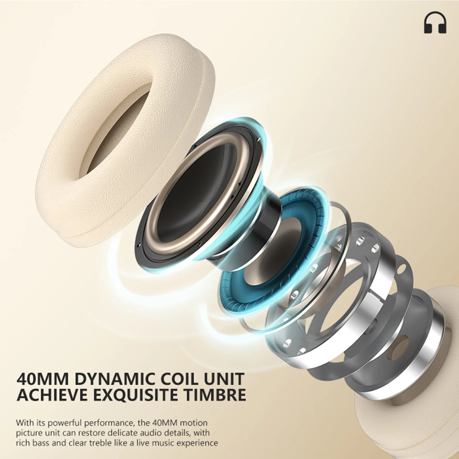 Wireless Bluetooth Headphones Over Ear HIFI Stereo Headsets Noise Reduction Sports Gaming Earphones Music Player