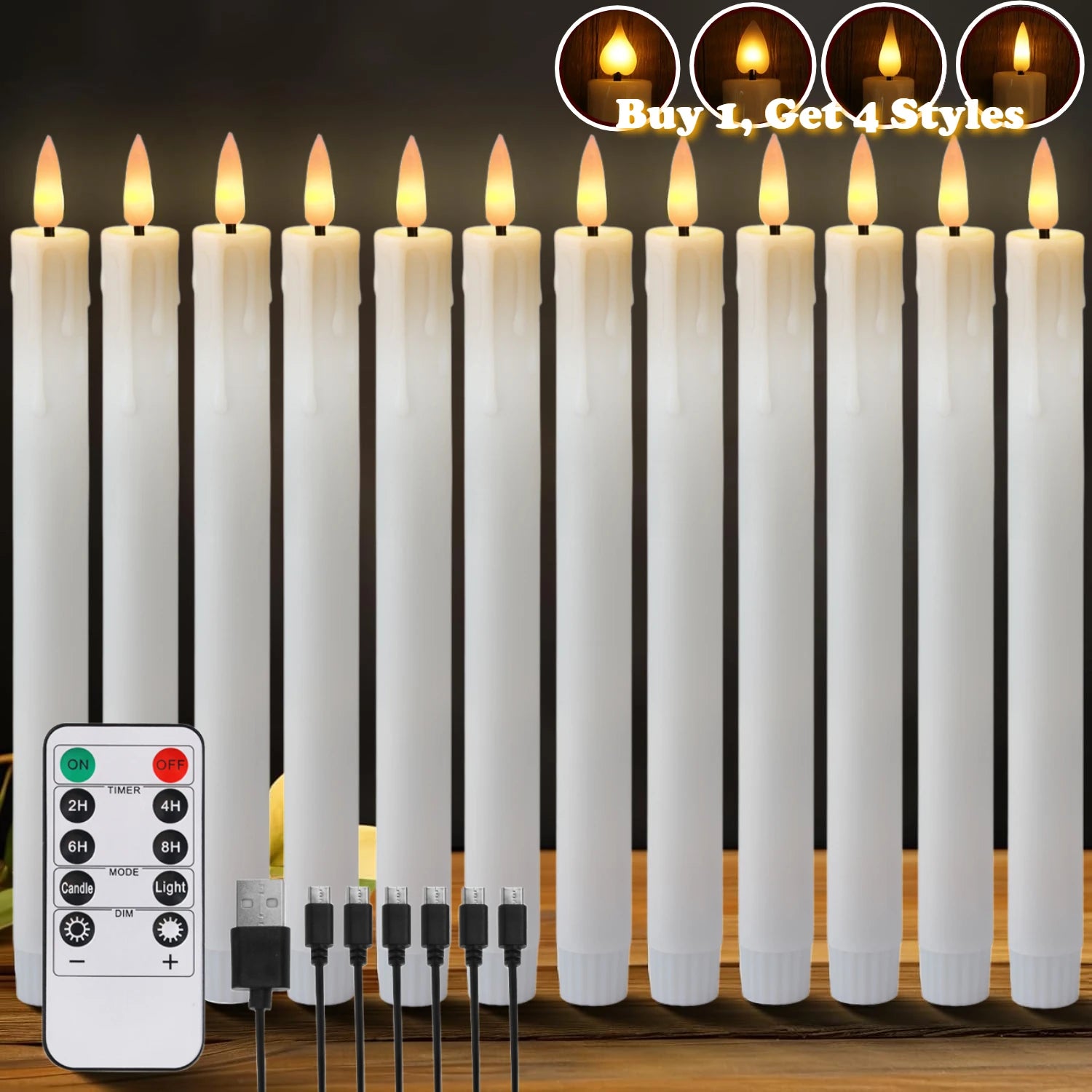 rechargeable-flameless-led-taper-candles-with-timer-remote-usb-charging-cable-flickering-dripping-wax-window-tall-candlesticks