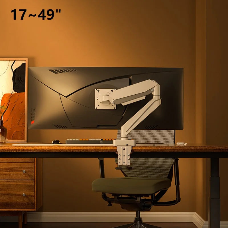 HILLPORT 17-49’’ Desktop Gas Spring Mount Monitor Arm Holder Soport TV Stand Base Support computer stand US/JP can ship