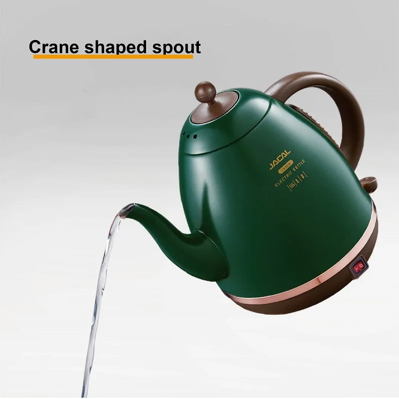 1500ml Electric Kettle Household Quick Boiling Kettle Long Spout Tea Kettle Retro Automatic Thermos Kettle Kitchen Tool