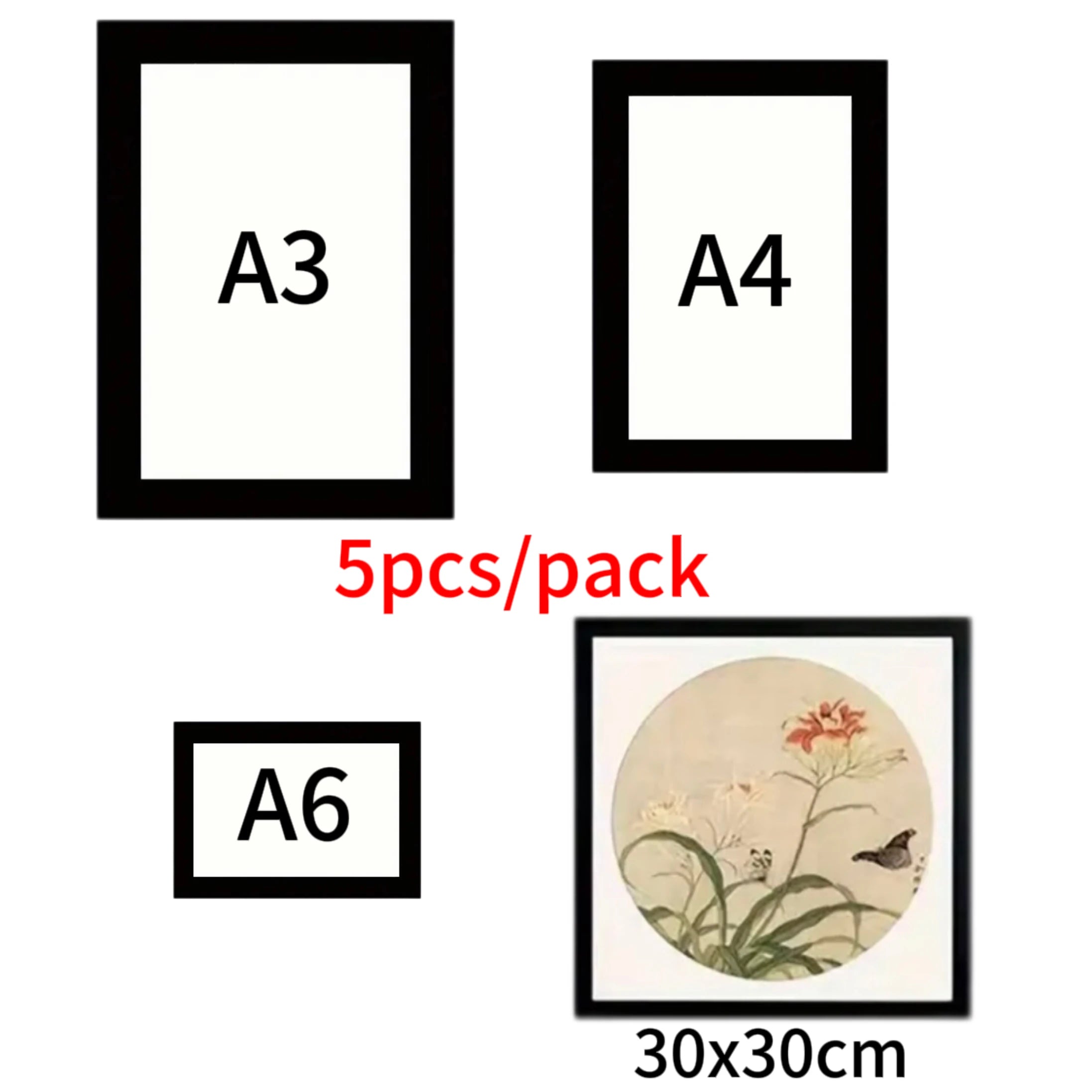 5Pack Magnet Picture Frame Children Art Picture Holder Wall Photo Organizer Display for Home Office